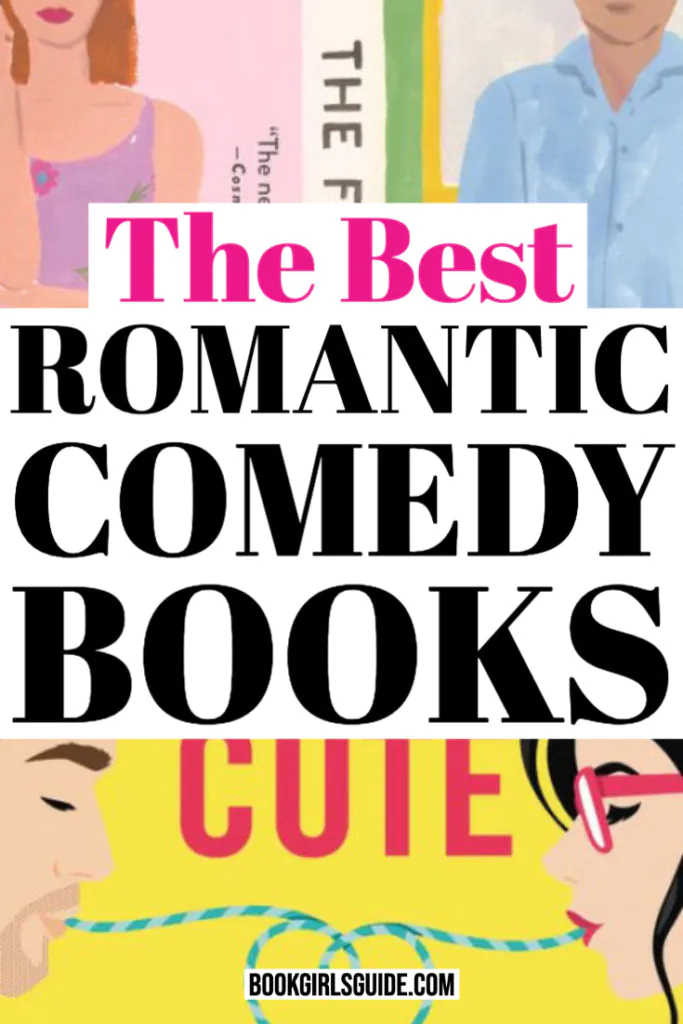 Best Romantic Comedy Books (Text over covers of Meet Cute & The Flatshare)