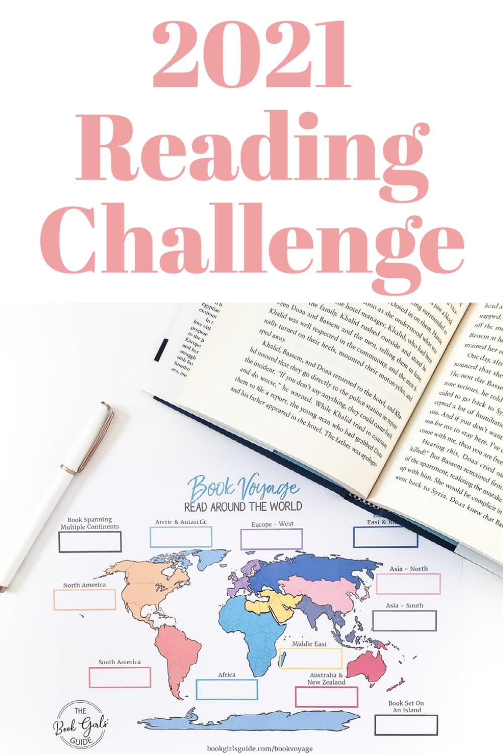 2021 Reading Challenge Read Around the World Book Girls' Guide