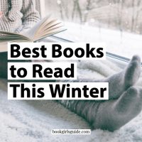 Image of Girl Reading Book in front of window - text of image reads Best Books to Read This Winter