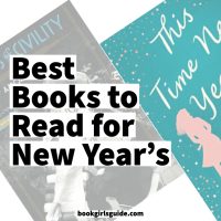 Two diaganol book covers with text overlay reading Best Books to Read for New Year's