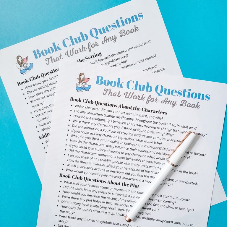 50 Book Club Questions for Good Discussions About Any Novel