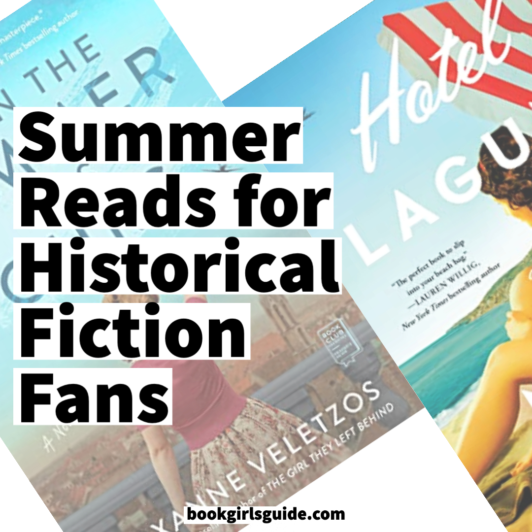 Test reading "Summer Reads for Historical Fiction Fans" overlayed on vintage beachy book covers