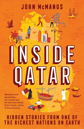 orange book cover of Inside Qatar