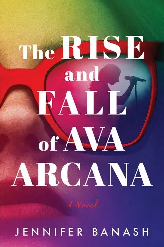 Rise and Fall of Ava Arcana Book Cover - large face with sunglasses