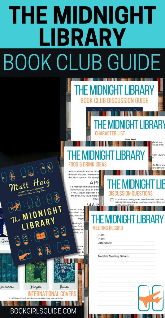 Promo graphic for the Midnight Library Book Club Guide