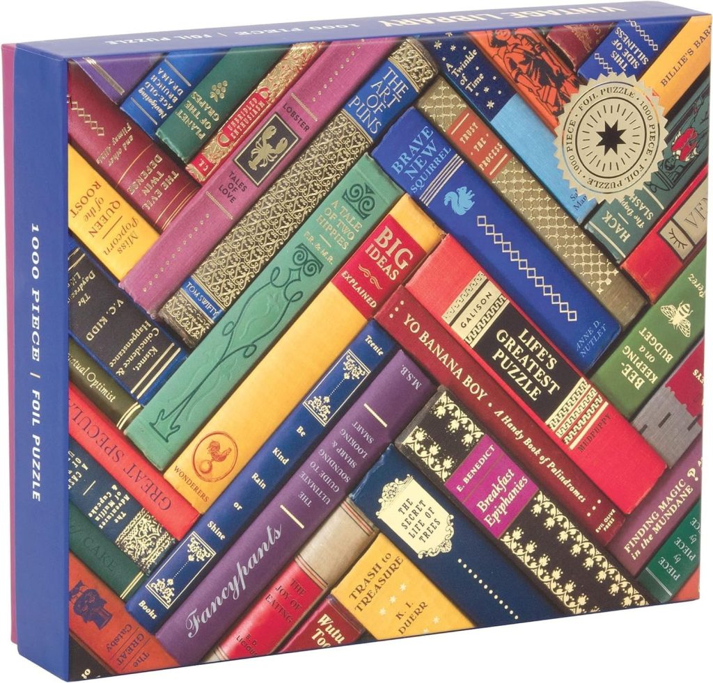 Herringbone spines book puzzle