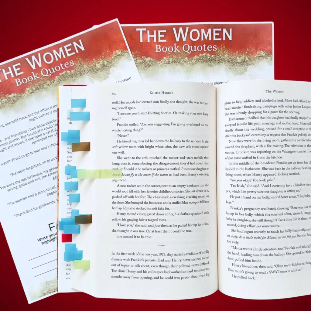 Open with with page flags over printable of The Women Book Quotes