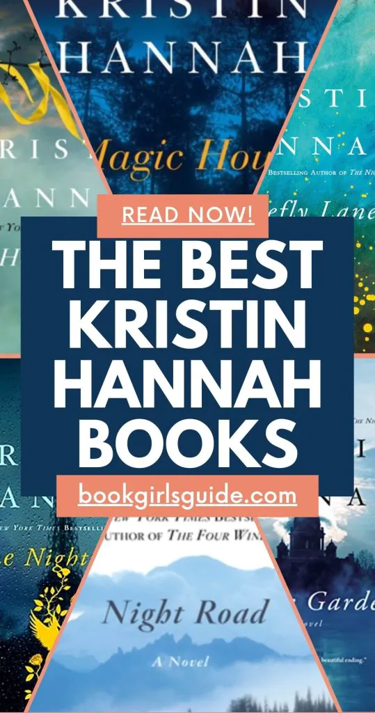 Image with 9 slices of book covers reading The Best Kristin Hannah Books