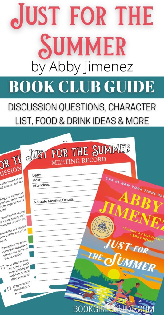 Book Club Guide for Just for the Summer by Abby Jimenez