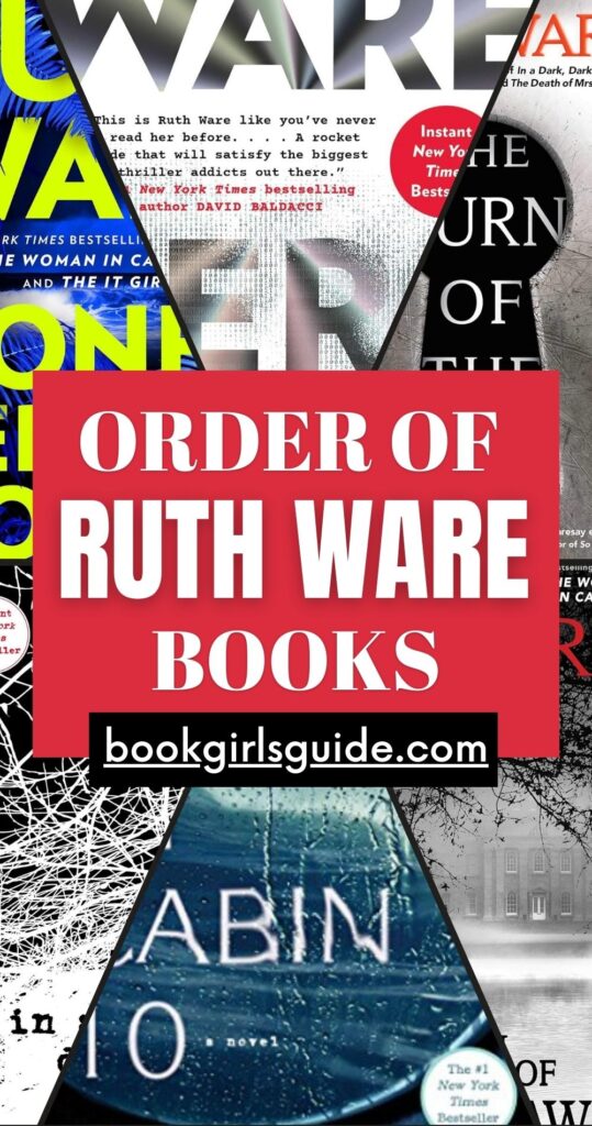 Promotion Image for this post reading Order of Ruth Ware Books