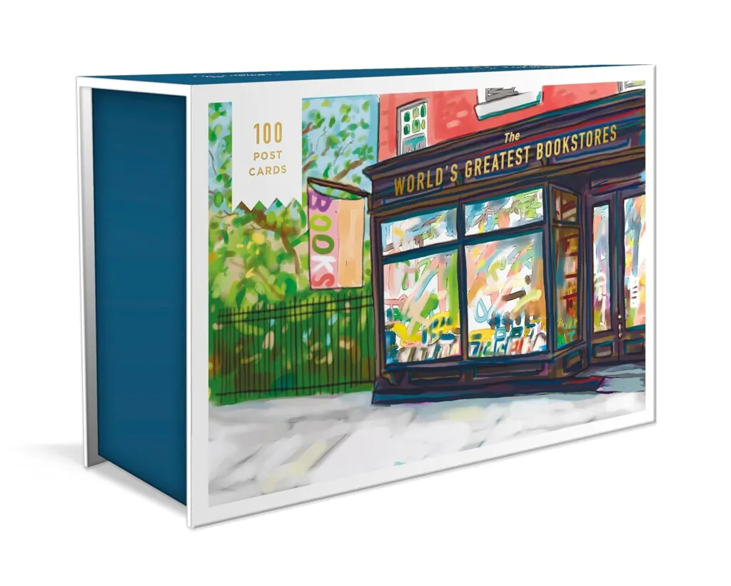 Box set of 100 bookstore postcards