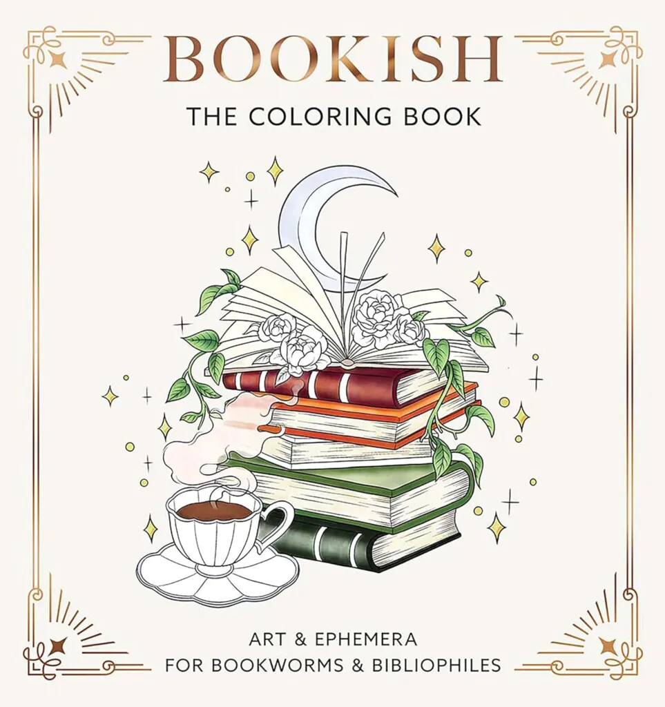 Cover of a Bookish Coloring Book