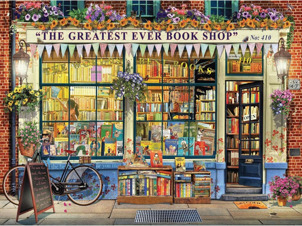 1000 piece Garry Walton Storefronts Book Shop Jigsaw puzzle