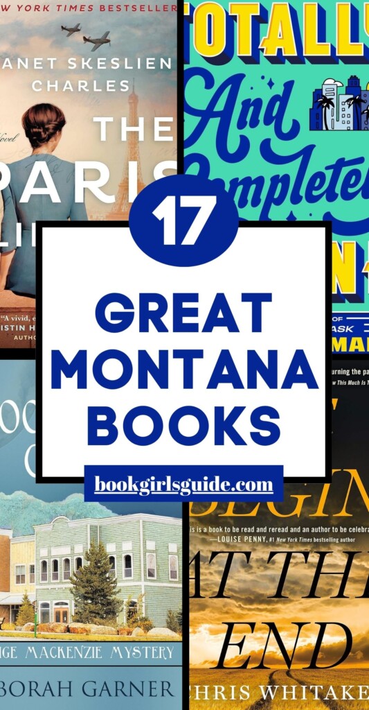 four book covers from this post with text reading 17 Great Montana books