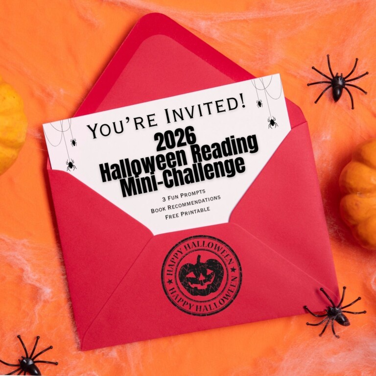 red envelope with invitation to the 2026 fall reading challenge peaking out