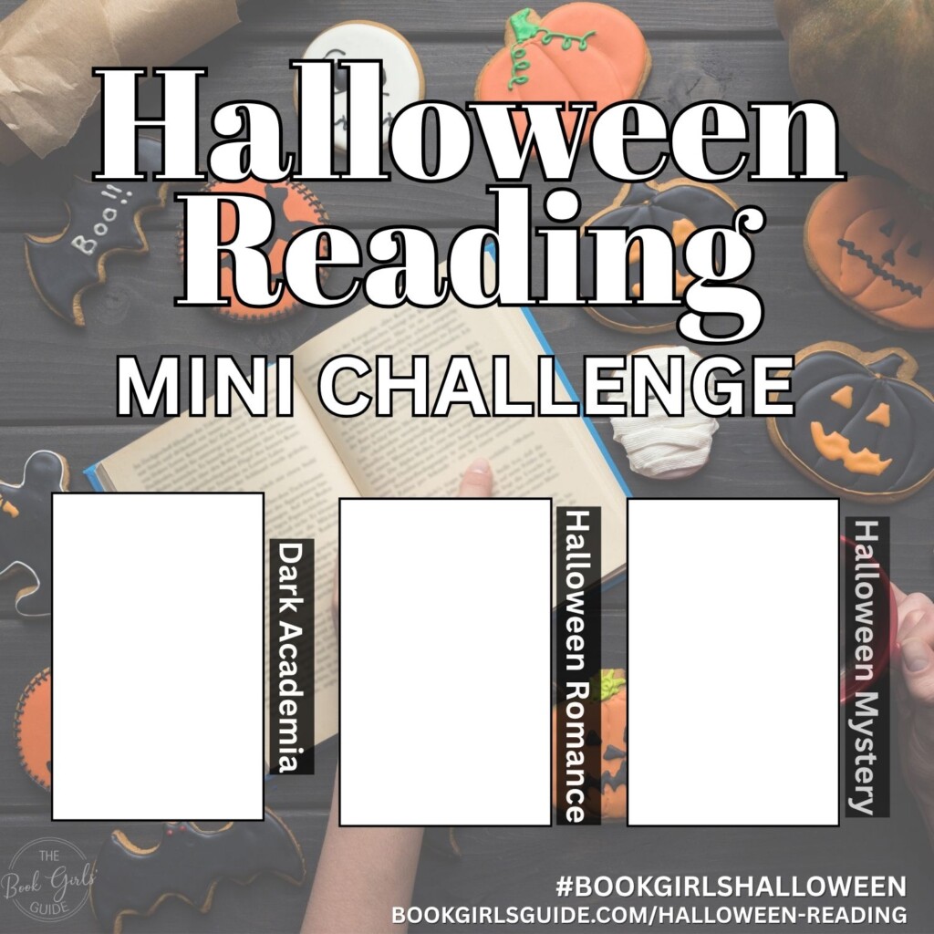 Social sharing template for halloween reading challenge