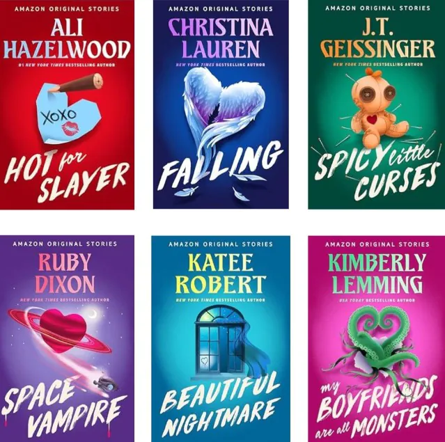 Covers of six books in the Scared Sexy short story collection