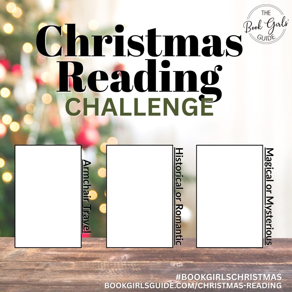 Social sharing graphic with spots to drop a book cover for each prompt