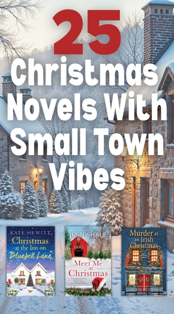 Image reading 25 Christmas Books with Small Town Vibes