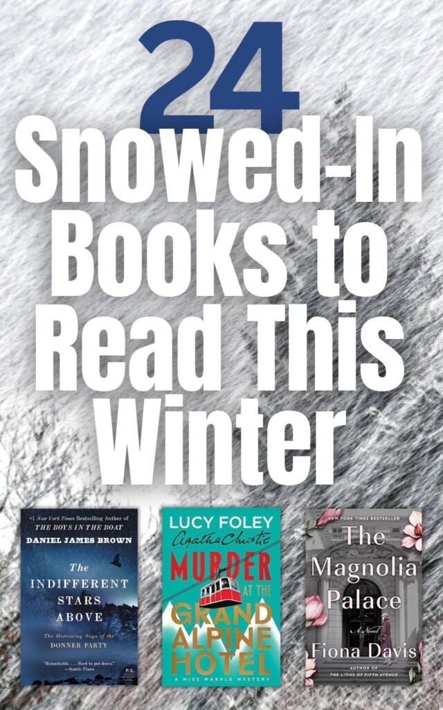 24 Snowed In Books to Read This WInter text overlay