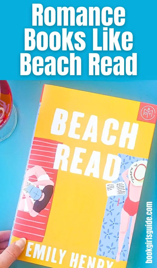 beach read book on teal tray.