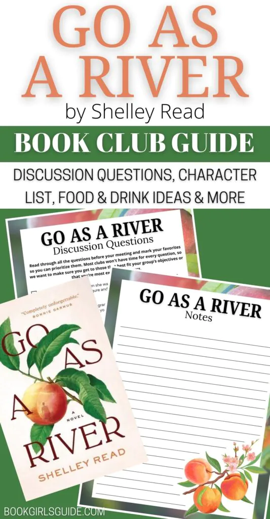 Book Club Kit for Go As a River including book club questions, book quotes, character list, and more