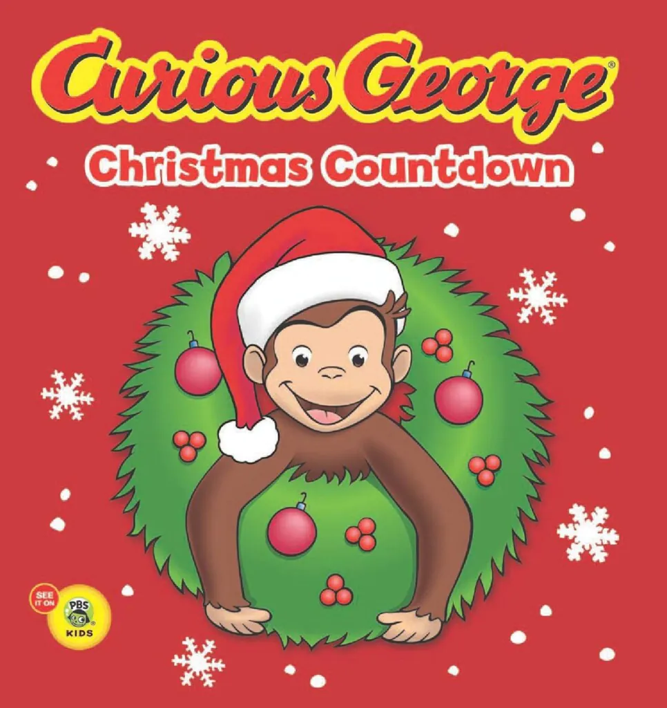 Curious George Christmas Countdown book cover