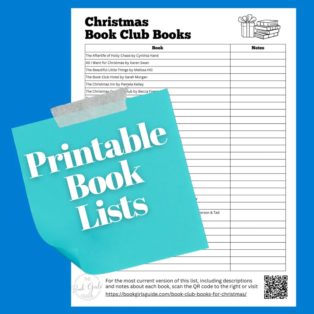 Image of the Printable list of Book Club Books for Christmas