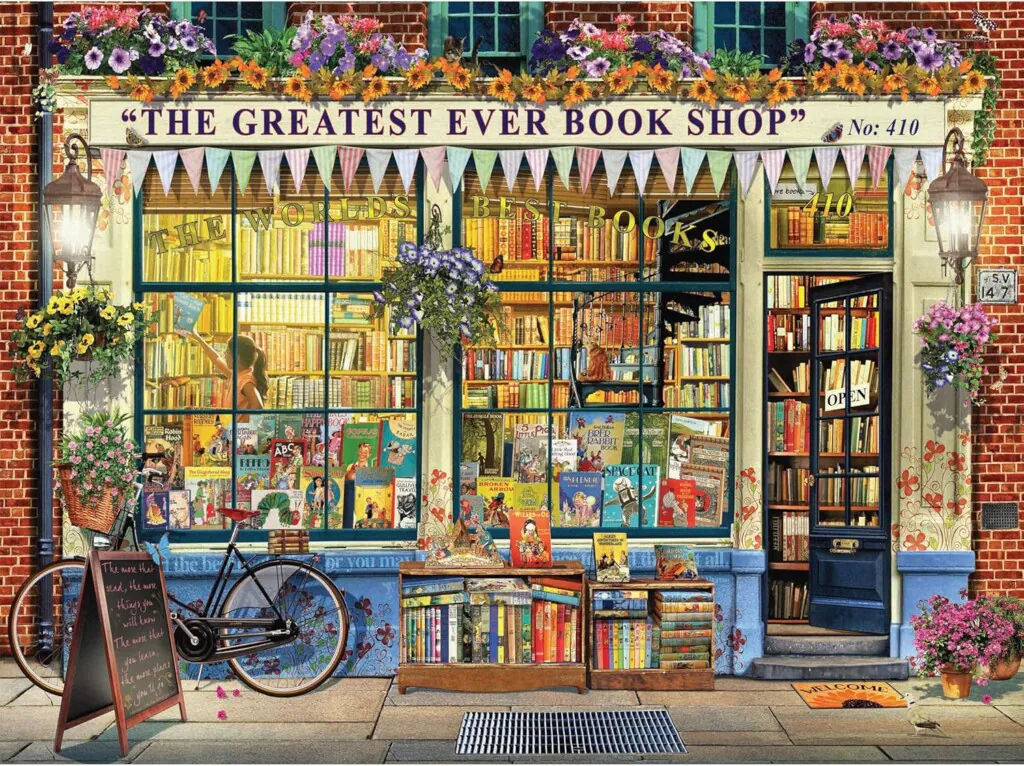 1000 piece Garry Walton Storefronts Book Shop Jigsaw puzzle