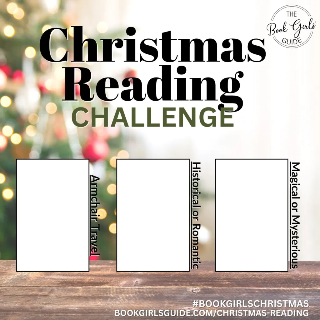 Social sharing graphic with spots to drop a book cover for each prompt